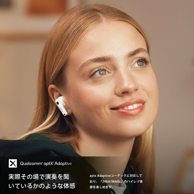 E006 「VGP 2023 受賞」r W220T ワイヤレスイヤホン Snapdragon Sound Bluetooth5.3 cVc ノイズキャンセリング Adaptive aptX Voic