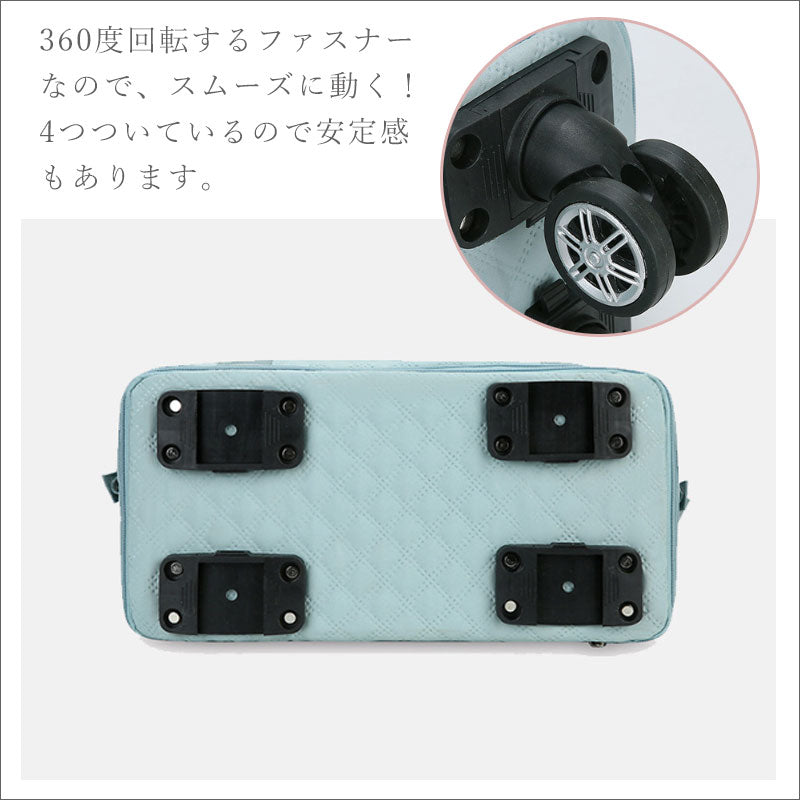 T345 キャスター付き トートバッグ ボストンバッグ