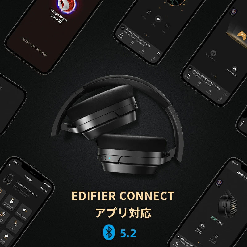 E004 「VGP 2022SUMMER金賞&企画賞」STAX SPIRIT S3 平面磁界駆動型 ヘッドホン ワイヤレス Bluetooth 5.2 Snapdragon Sound Hi-F