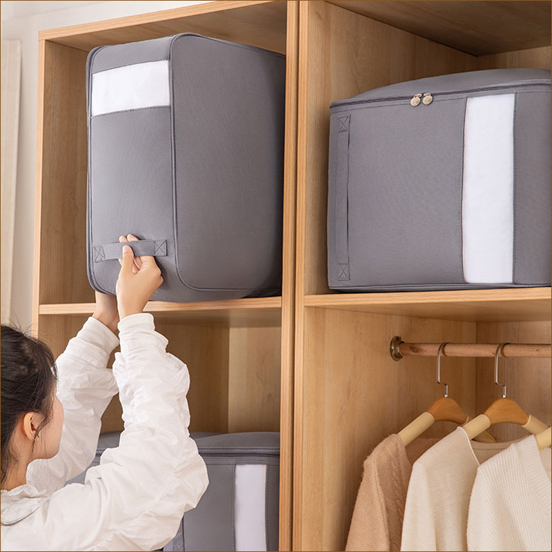 TW334 収納袋 2サイズ 2色 動画付き 持ち手付き 布団収納袋