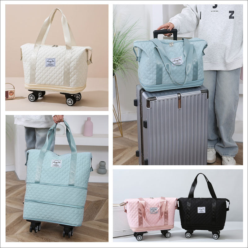 T345 キャスター付き トートバッグ ボストンバッグ
