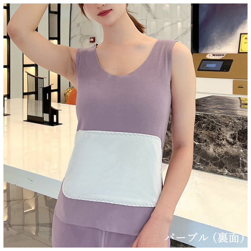 SJ5001 レディース マシュマロヒートインナー ベスト ノースリーブ