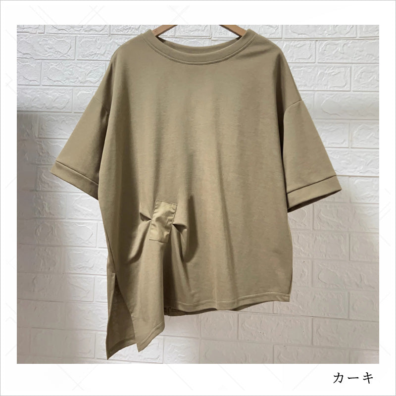 RA998 トップス ゆったり フィット リラックス フード オーバーサイズ スリット