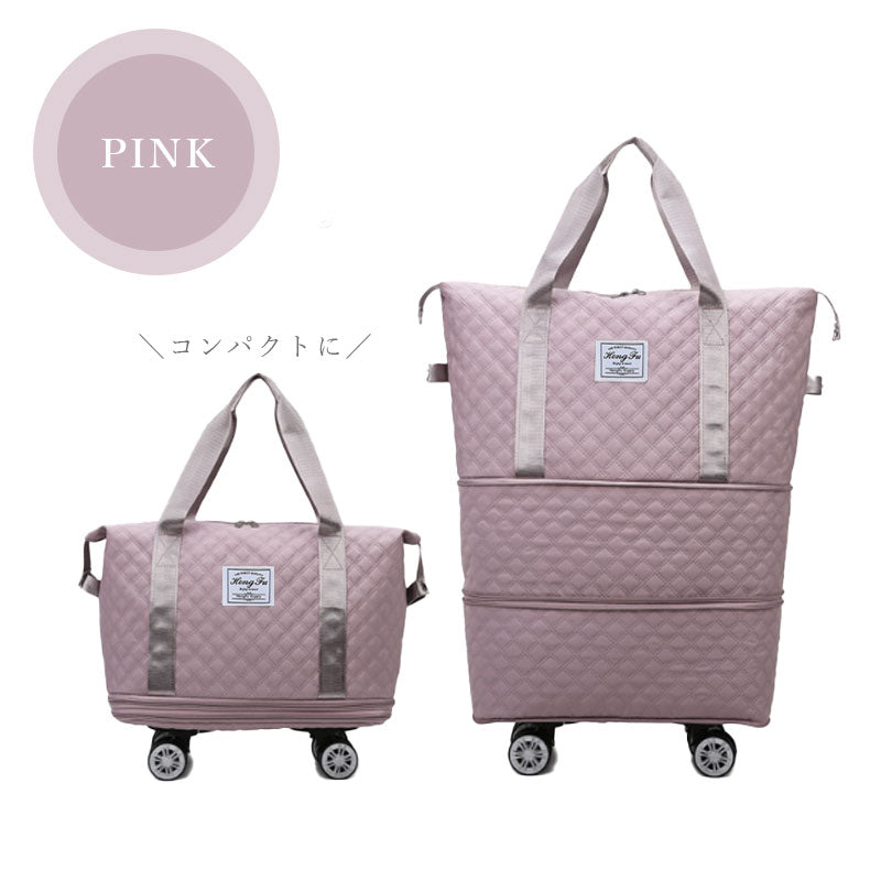 T345 キャスター付き トートバッグ ボストンバッグ