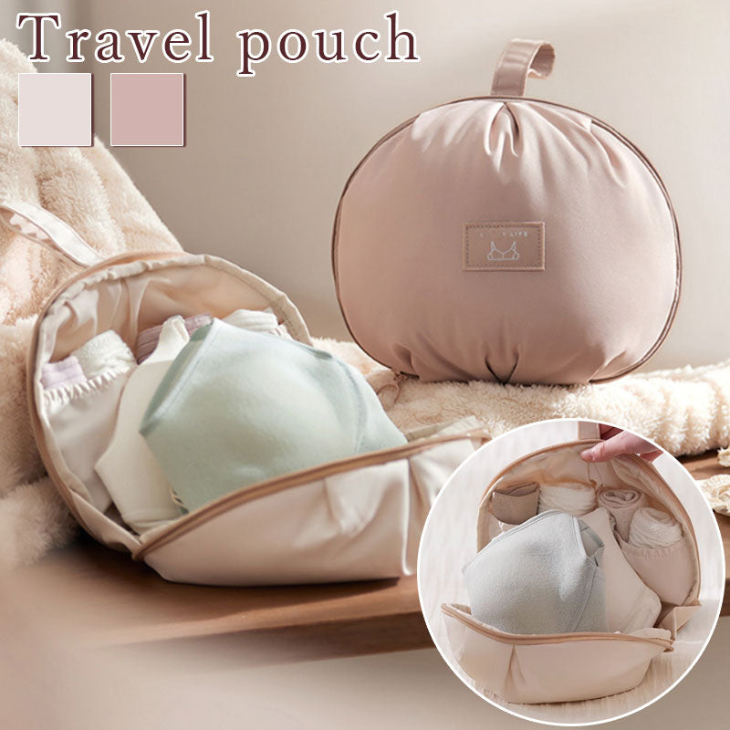 TW400      球型 ランジェリーポーチ 下着収納ポーチ 丸い フォルム かわいい シンプル