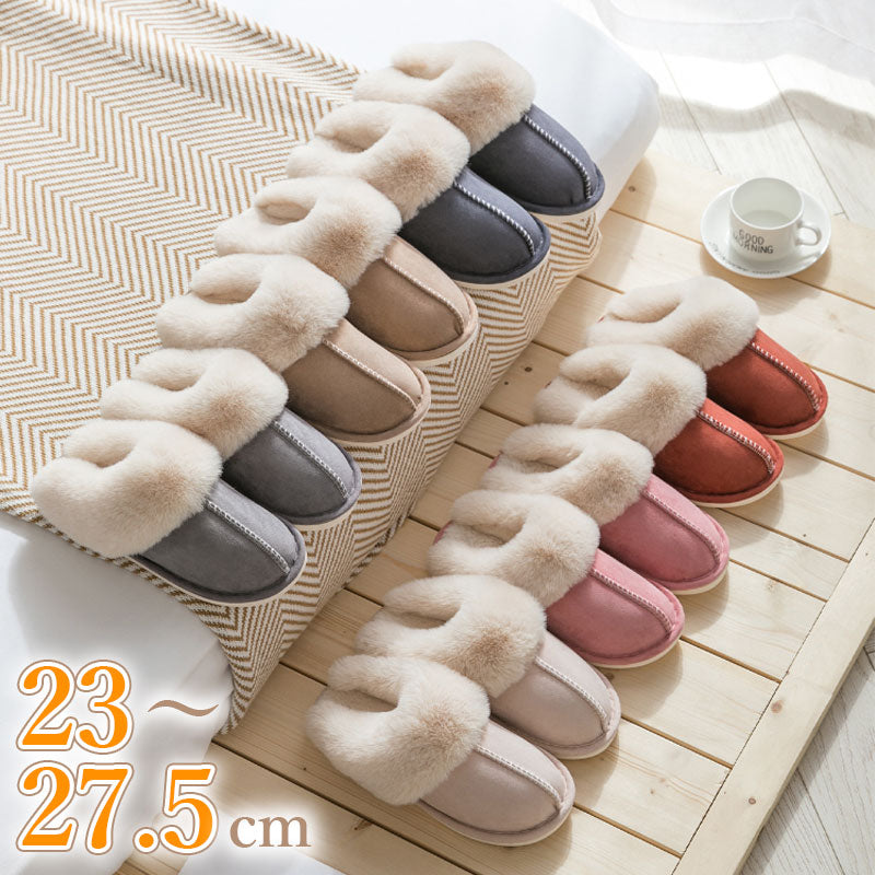 RA819 ムートン 風もこもこ スリッパ  ふわふわ あったか ルームシューズ 冬用 暖かい