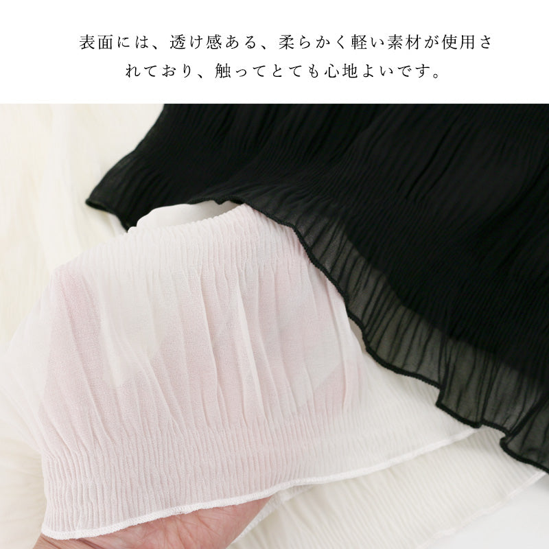 RA821  裏起毛シフォンカットソー 選べる2タイプ  トップス