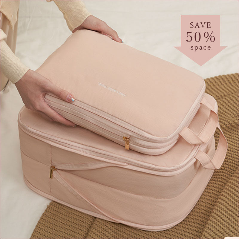 T302 層 圧縮ポーチ 衣類スペース 50％ 節約 トラベル