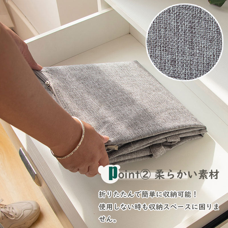 TW093 収納袋 2サイズ 5色 動画付き 持ち手付き 布団収納袋