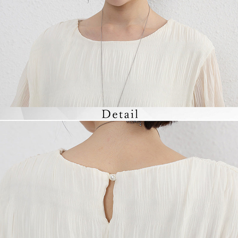 RA821  裏起毛シフォンカットソー 選べる2タイプ  トップス