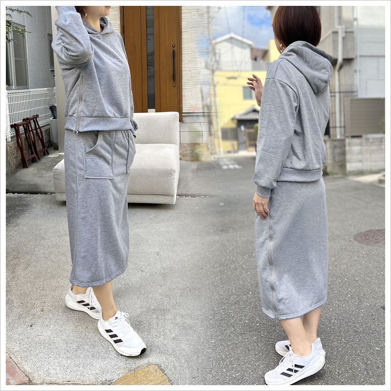 RA938  パーカー スカート ボトムス