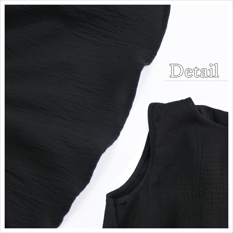 RA875 冷感ワンピース ノースリーブ 背中 あき