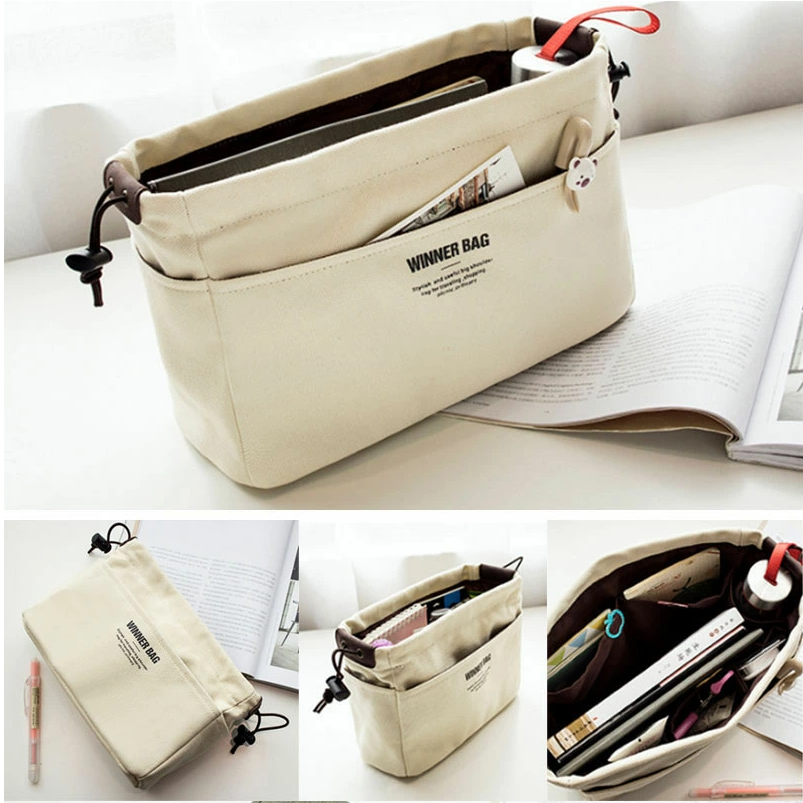 TW284 バッグインバッグ 2サイズ インナーバッグ 小さめ 大きめ 軽量 大容量 仕切り 自立 ポケット