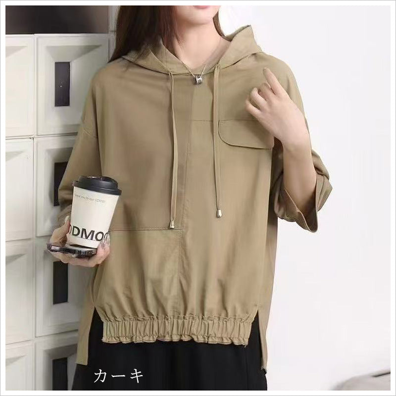 RA989 トップス プルオーバー ゆったり フィット リラックス フード