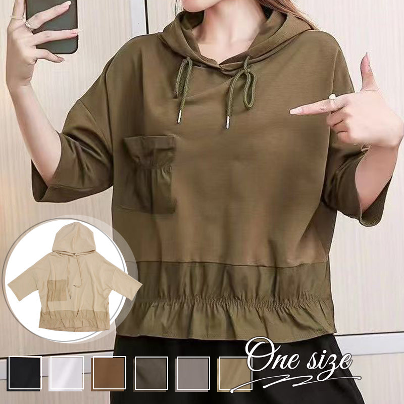 RA1000 トップス ゆったり フィット リラックス フード オーバーサイズ スリット