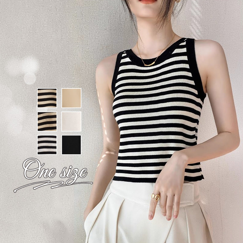RA1007   タンクトップ トップス ノースリーブ サマーニット レディース