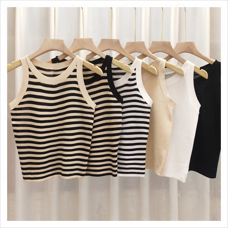 RA1007   タンクトップ トップス ノースリーブ サマーニット レディース