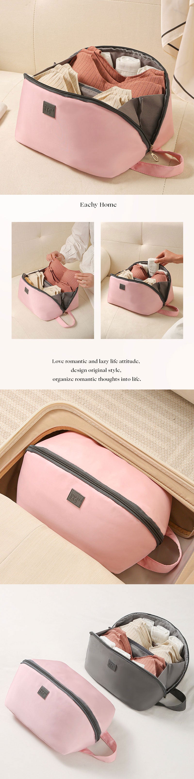 T270　ランジェリーポーチ トラベルポーチ 下着収納ポーチ