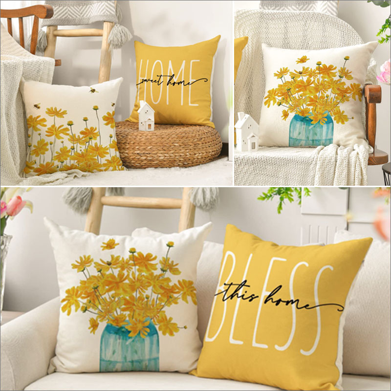 TW315 4枚組 クッションカバー 45×45cm オシャレ