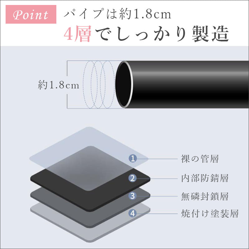 T343　ワゴン付き ハンガーラック キャスター付き