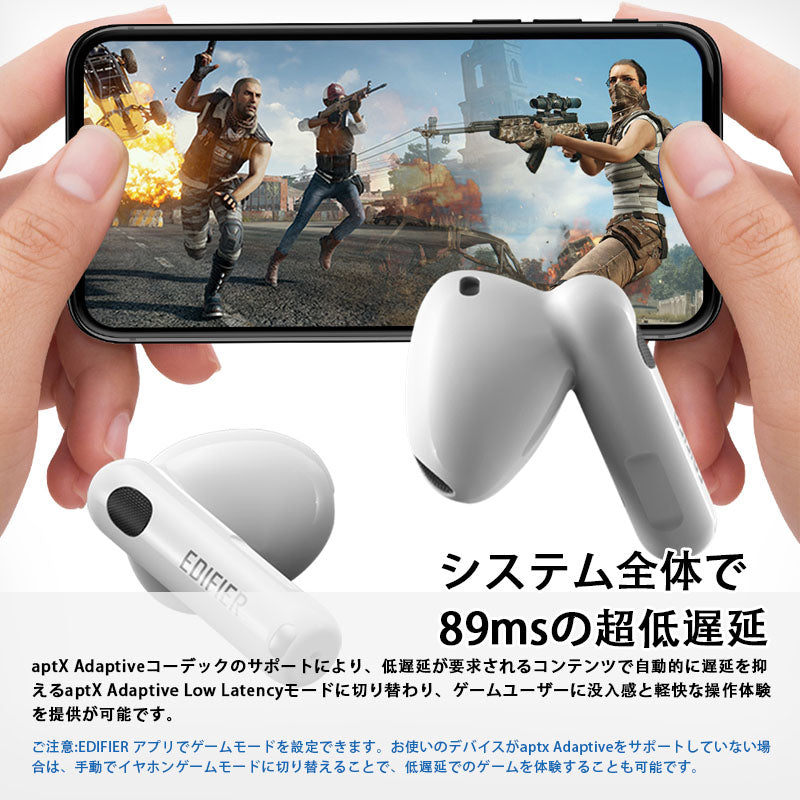 E006  「VGP 2023 受賞」r W220T ワイヤレスイヤホン Snapdragon Sound Bluetooth5.3 cVc ノイズキャンセリング Adaptive aptX Voic