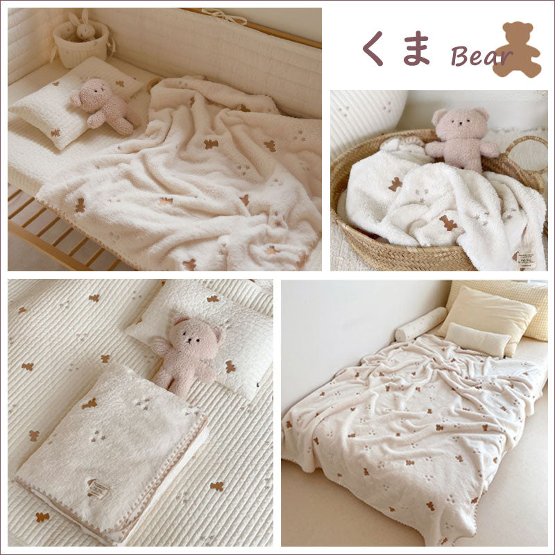 TW390 刺繍 ブランケット 90×130cm 4種類 毛布