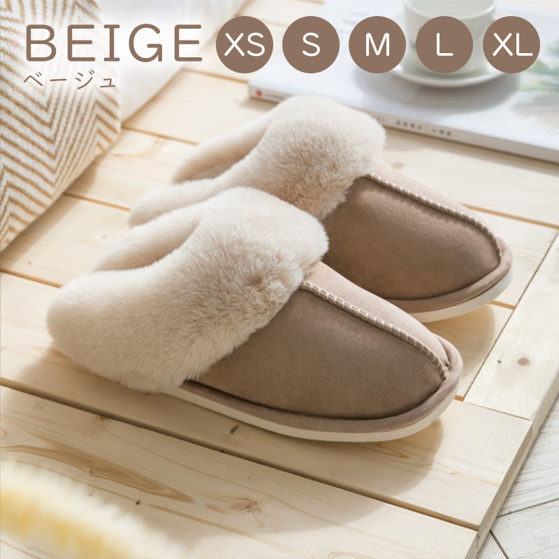 RA819 ムートン 風もこもこ スリッパ  ふわふわ あったか ルームシューズ 冬用 暖かい
