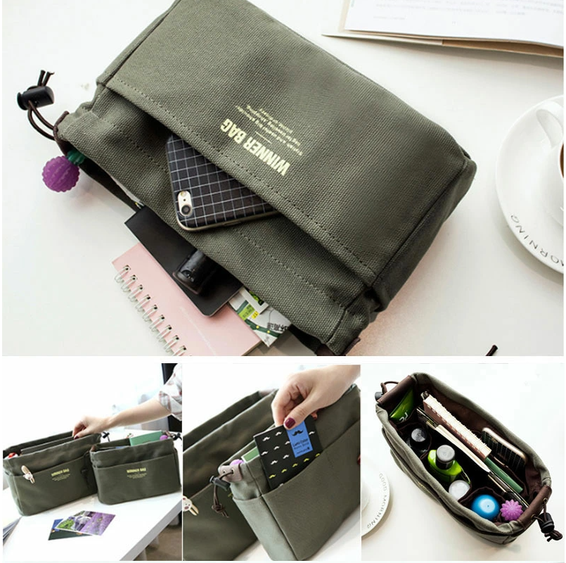 TW284 バッグインバッグ 2サイズ インナーバッグ 小さめ 大きめ 軽量 大容量 仕切り 自立 ポケット