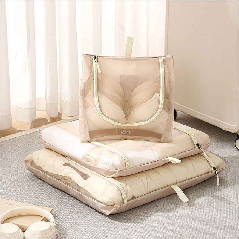 TW393 メッシュポーチ 3サイズ U字型 ファスナー トラベルポーチ 便利グッズ