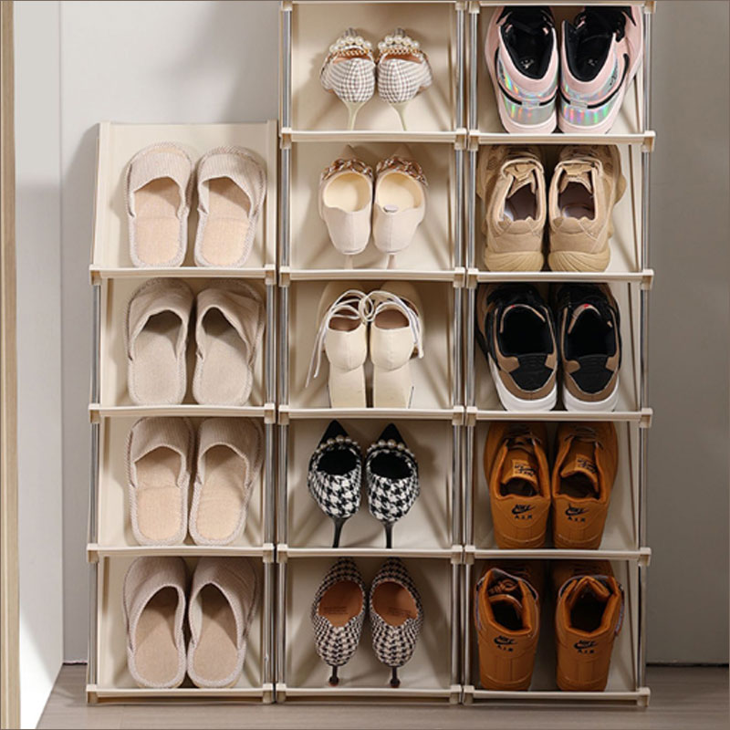 T346　斜め 簡易 シューズラック スリム コンパクト 省スペース