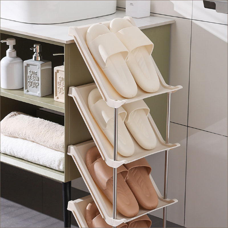 T346　斜め 簡易 シューズラック スリム コンパクト 省スペース