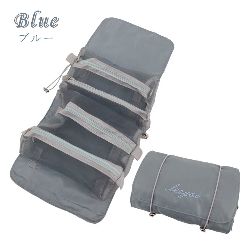 T003 トラベルポーチ 吊り下げ 4in1ポーチ