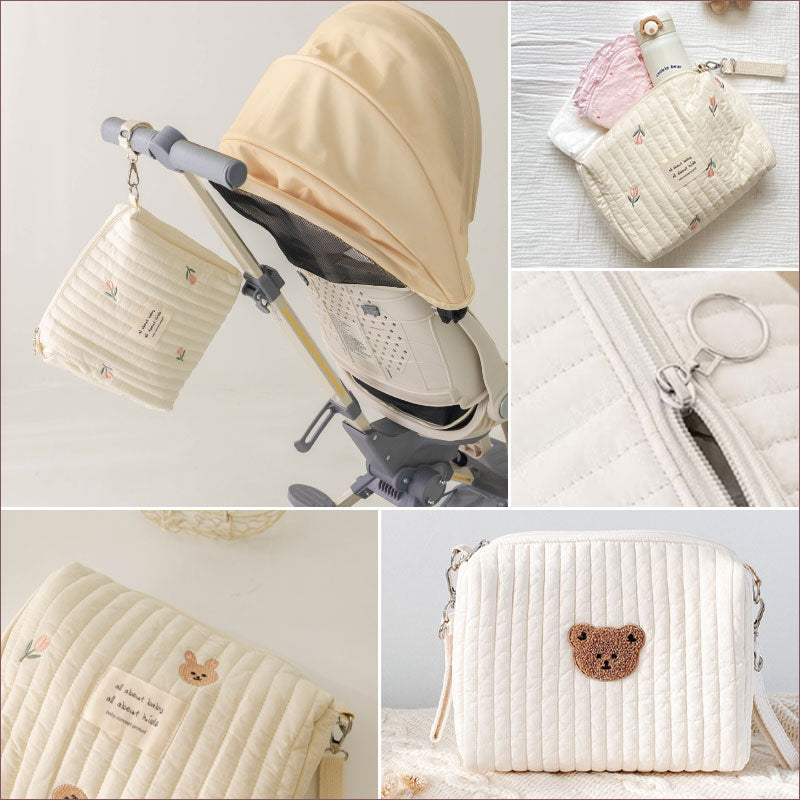 T309 ベビーカーポーチ 大容量 超軽量 マザーズバッグ ベビーカーバッグ
