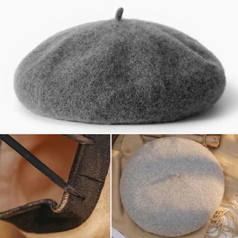 RA518 ウール ベレー帽 帽子 レディース メンズ キッズ