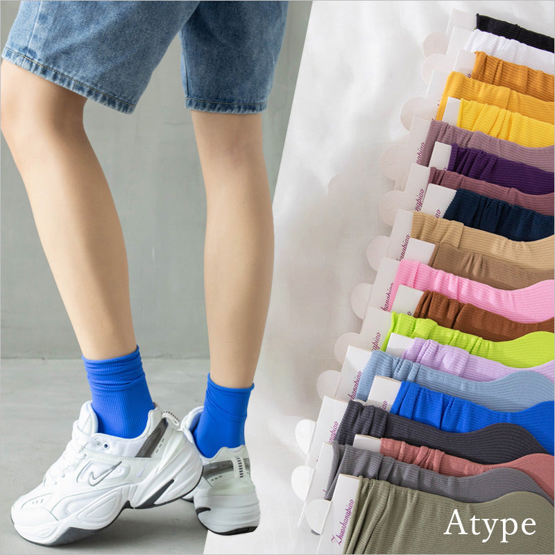 RA809 カラー 靴下 接触冷感 ひんやり