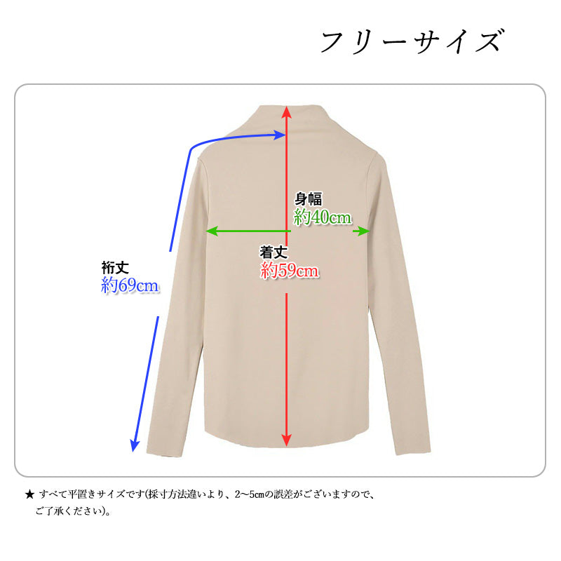 RA818  【秋新作】ハイネック カットソー