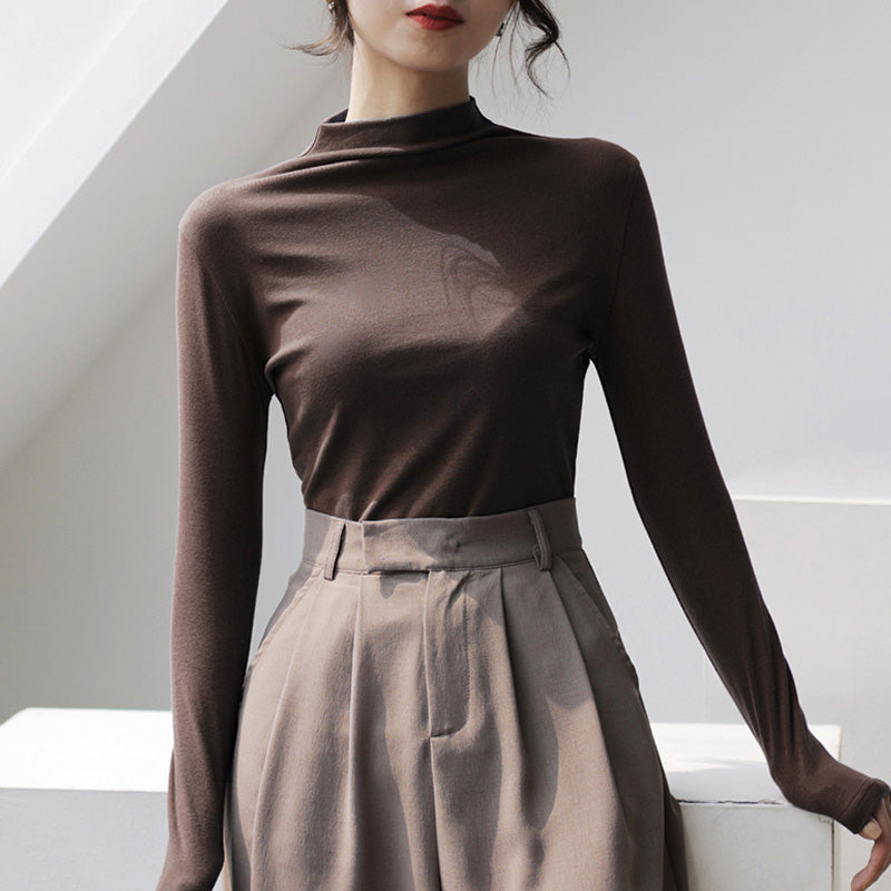 RA818  【秋新作】ハイネック カットソー