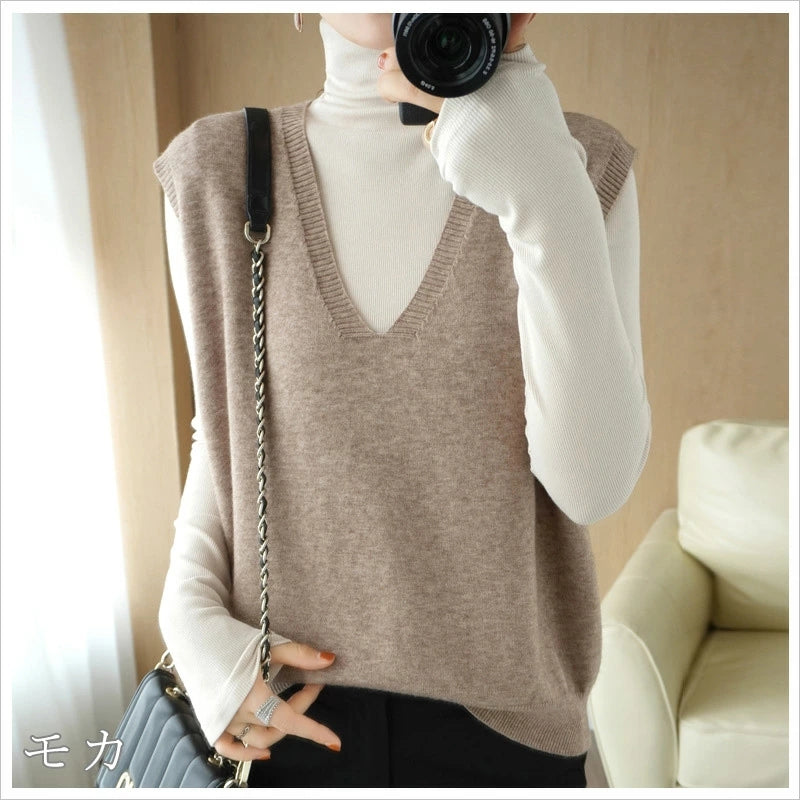 RA841 Vネットベスト ニットベスト