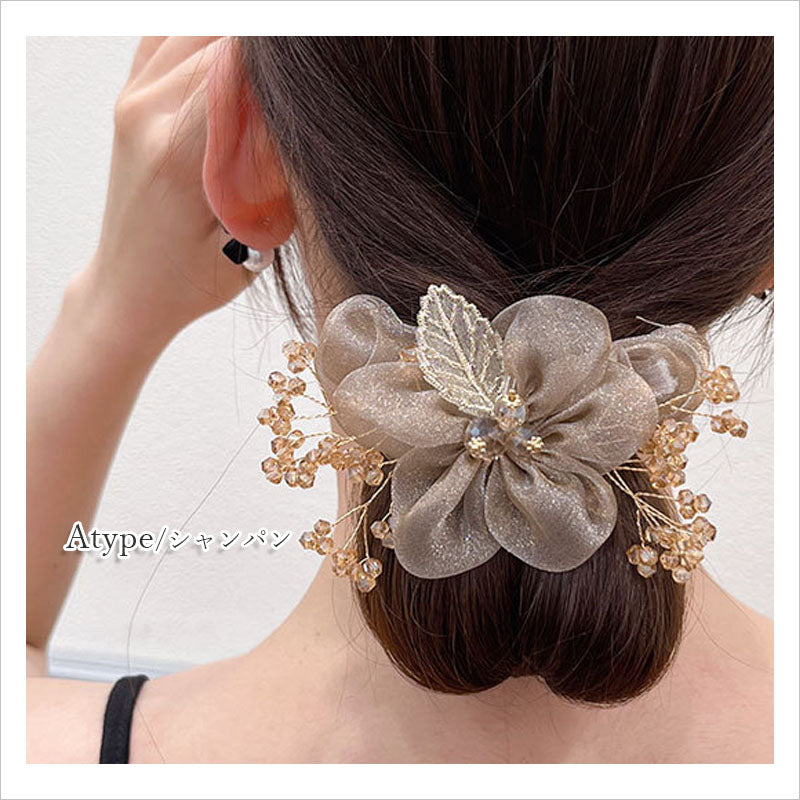 RA855　ヘアリボン ロングリボン スカーフ