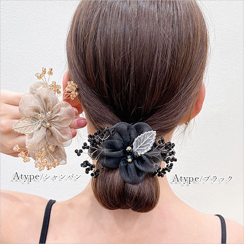 RA855　ヘアリボン ロングリボン スカーフ