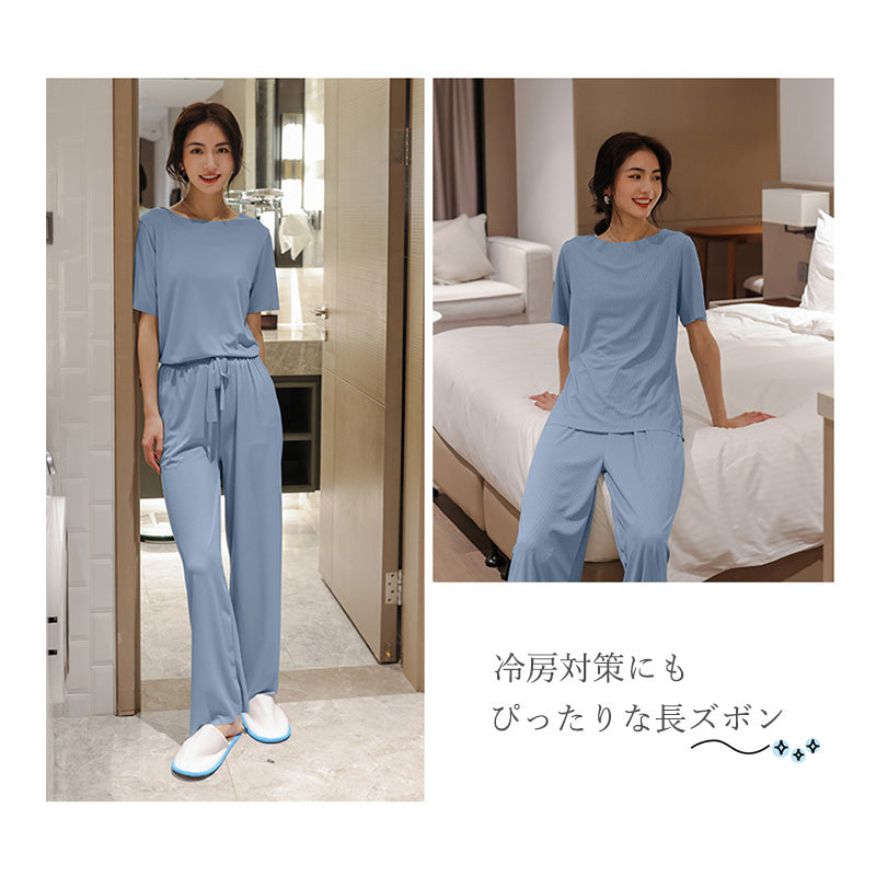 RA859 冷感 パジャマ 部屋着 上下3点セット