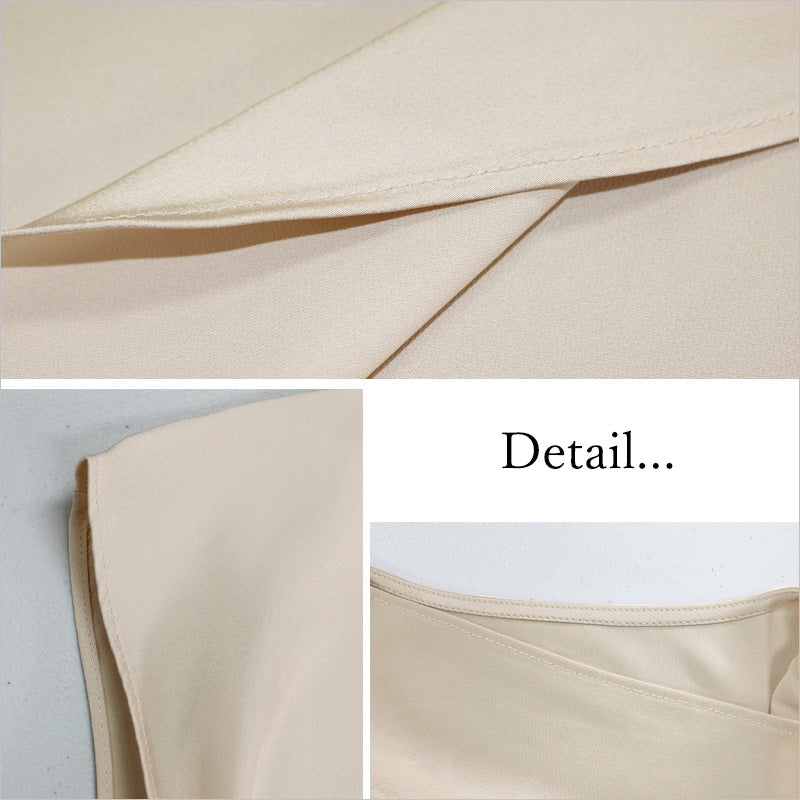 RA867　光沢感シルキー Tシャツ