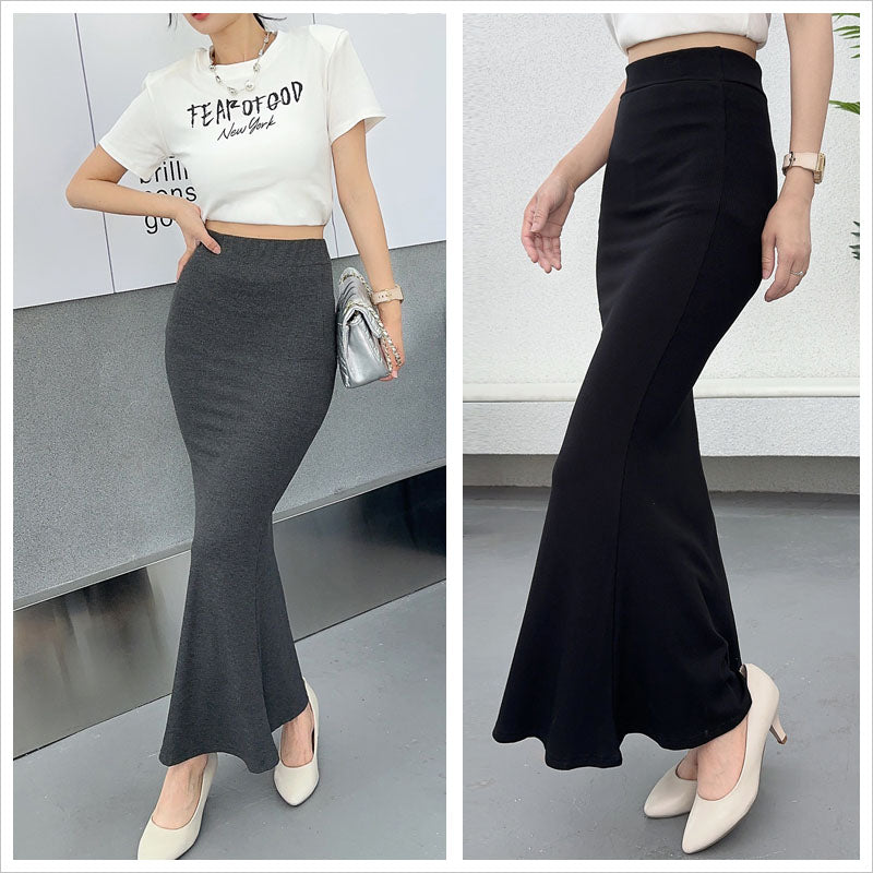 RA869 マーメイドスカート マキシスカート レディース スカート ボトムス ロング丈 体型カバー