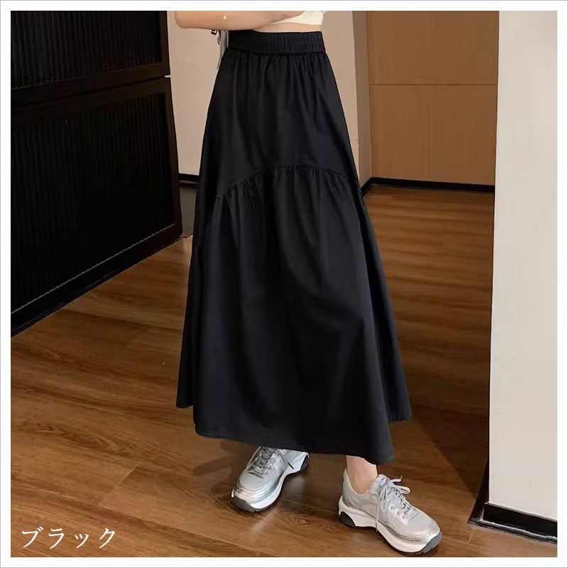 RA880 ロングスカート ミリタリー ボトムス マキシスカート