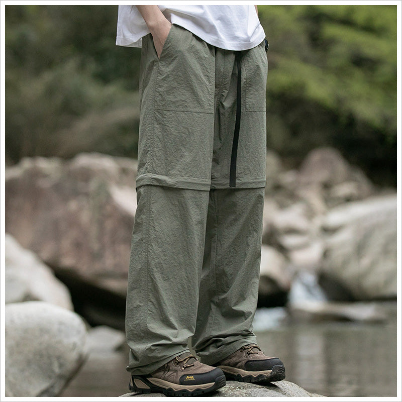 RA883 2way冷感 パンツ メンズ 取り外しハイキングパンツ