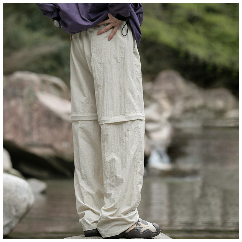 RA883 2way冷感 パンツ メンズ 取り外しハイキングパンツ