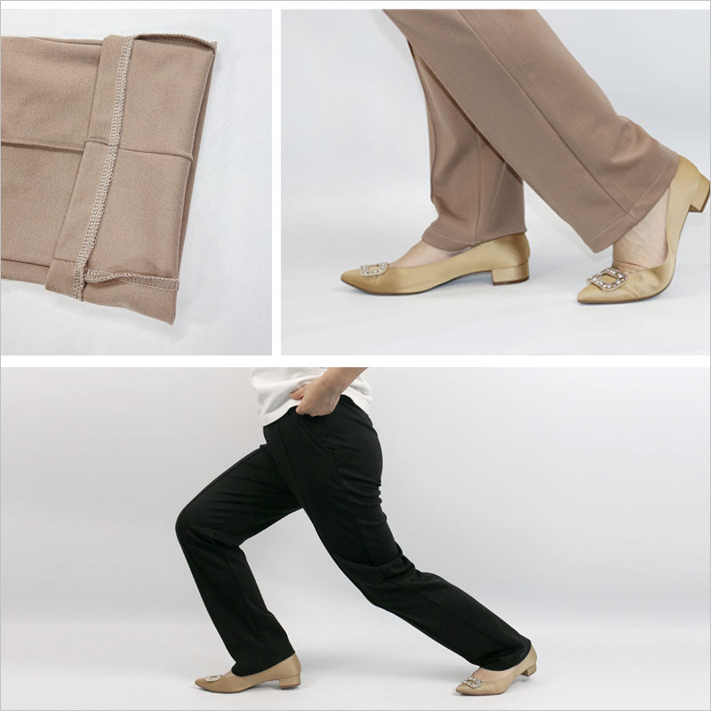 RA889 センタープレス パンツ シンプル エレガント