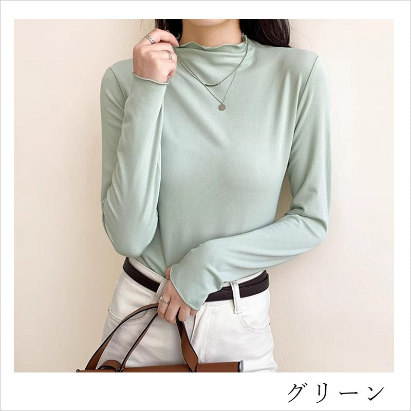 RA907 カットソー ハイネック