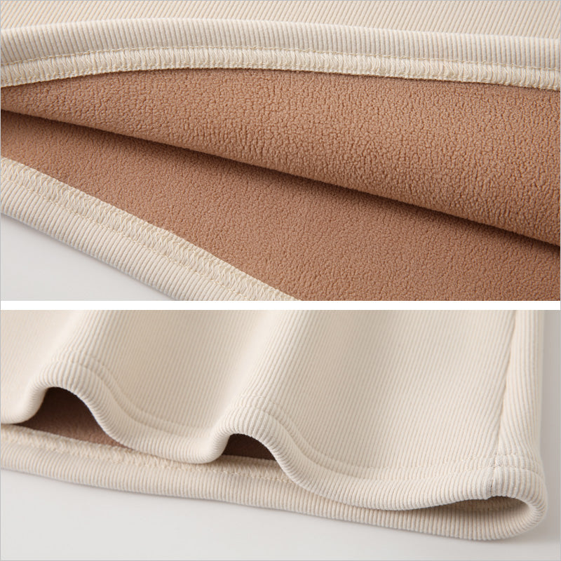 RA908 裏起毛 インナー ハイネック カットソー