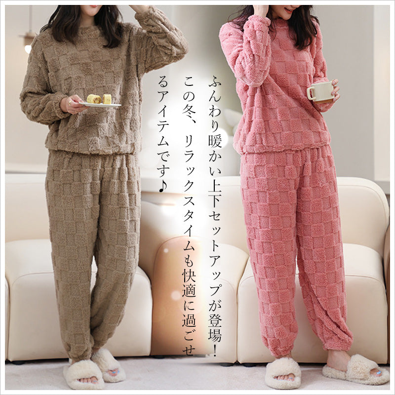 RA916 格子 パジャマ ルームウェア